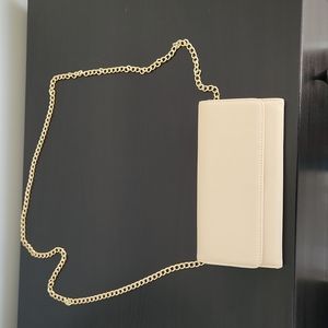 Cream and Gold Clutch